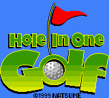 Hole in One Golf Title Screen